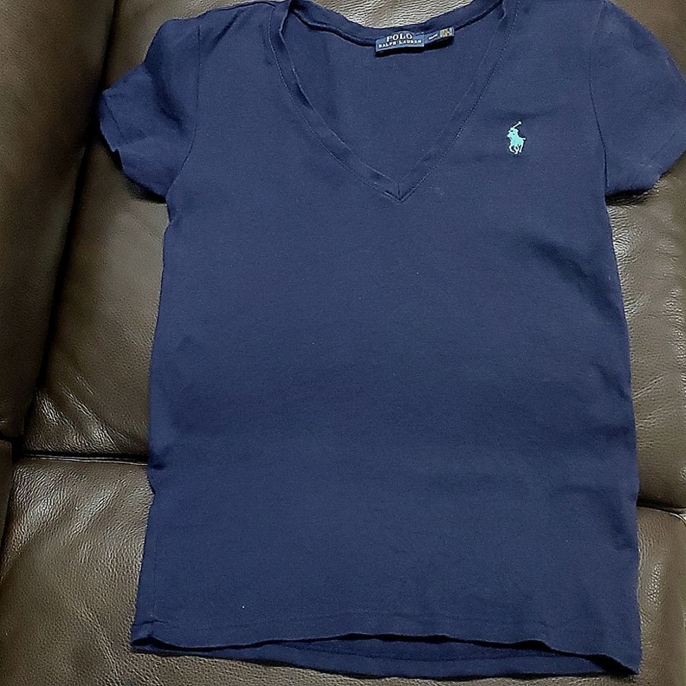 Polo Ralph Lauren M v-neck t-shirt navy *